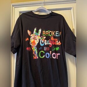 Broken crayons, still color, mental health awareness, T-shirt 2xl